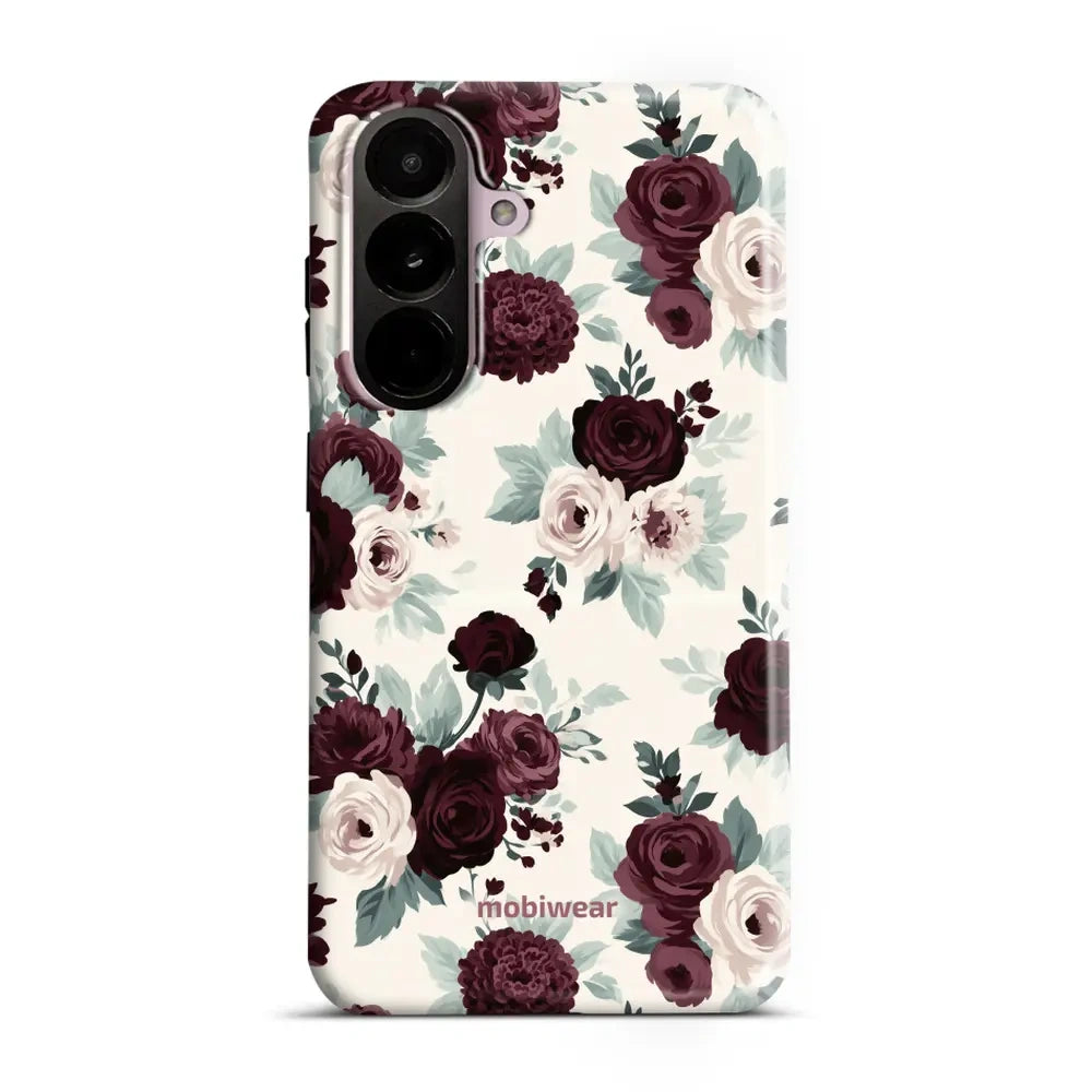 Handyhülle für Galaxy A37 5G, Mobiwear Elite Pro, Rosen mit Salbei auf Creme