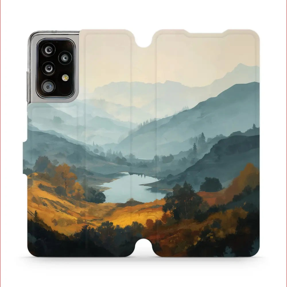 Handyhülle mit klappe für Galaxy A52 5G / 4G, Mobiwear Book, See im Tal