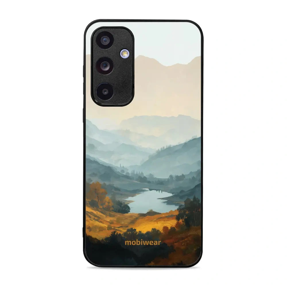 Handyhülle für Galaxy A55 5G, Mobiwear Glossy Case, See im Tal