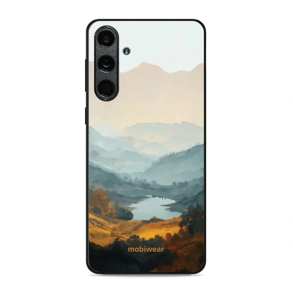 Handyhülle für Galaxy M55 5G, Mobiwear Glossy Case, See im Tal