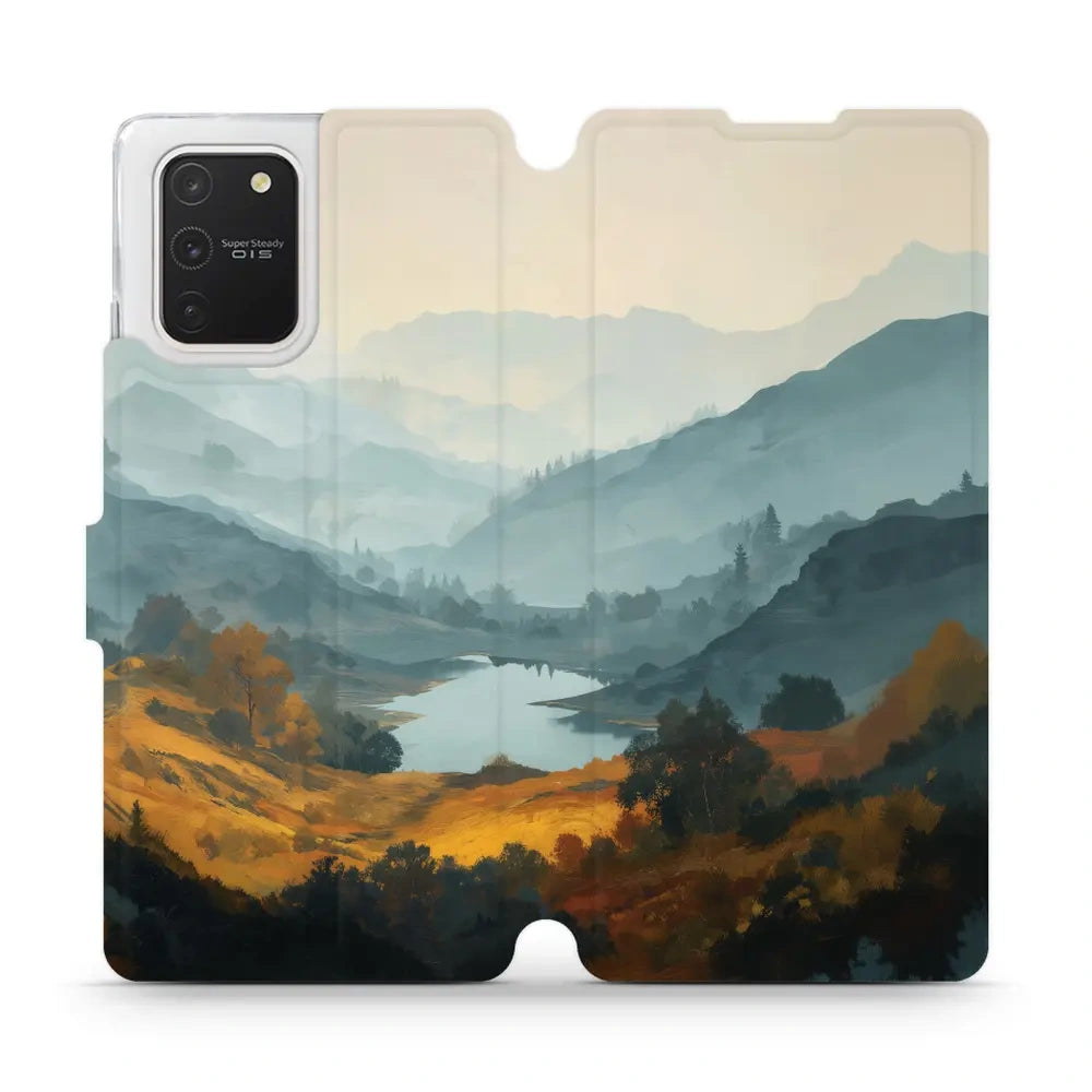 Handyhülle mit klappe für Galaxy S10 Lite, Mobiwear Book, See im Tal