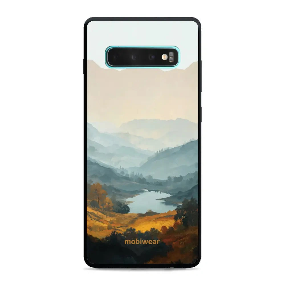 Handyhülle für Galaxy S10 Plus, Mobiwear Glossy Case, See im Tal