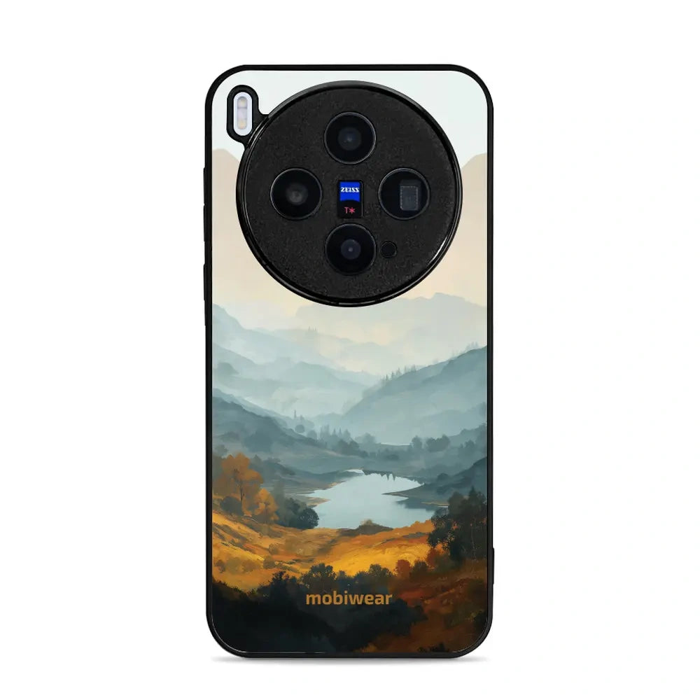 Handyhülle für vivo X300, Mobiwear Glossy Case, See im Tal
