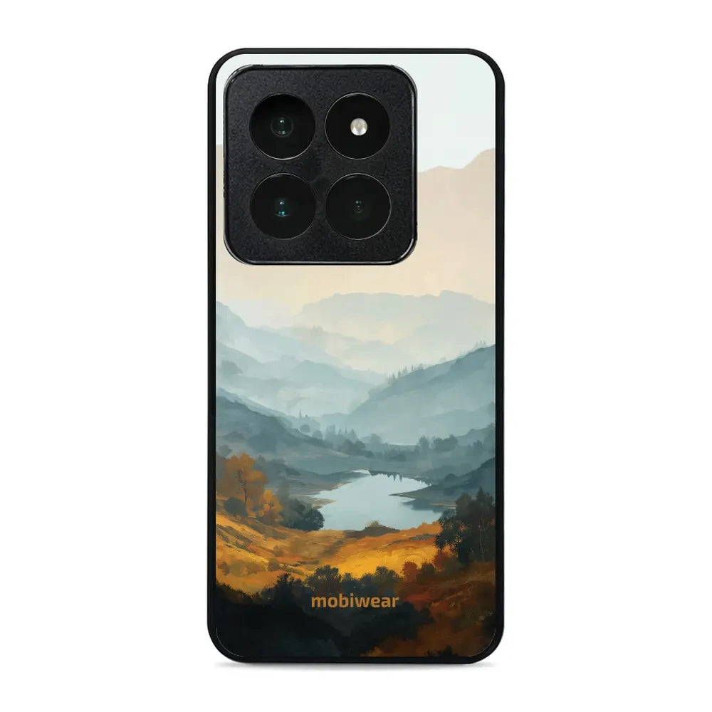 Handyhülle für Xiaomi 14 Pro, Mobiwear Glossy Case, See im Tal
