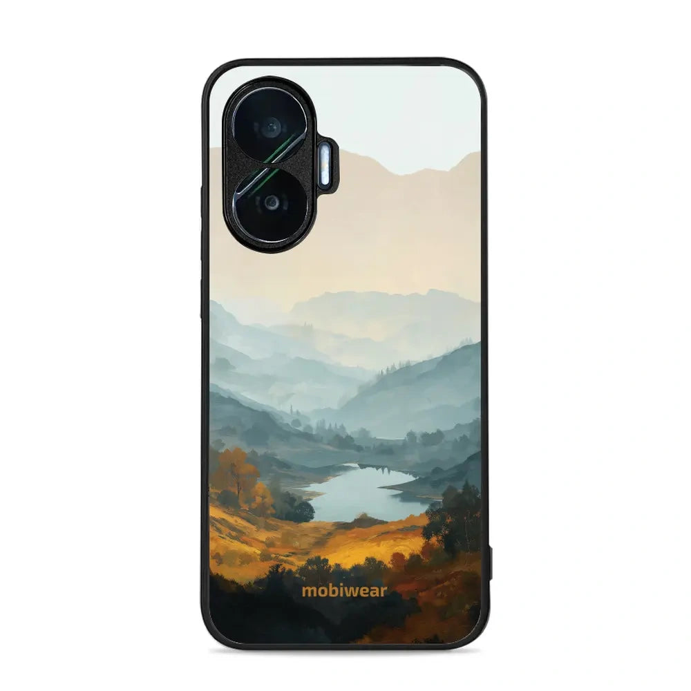 Handyhülle für Xiaomi POCO F7, Mobiwear Glossy Case, See im Tal