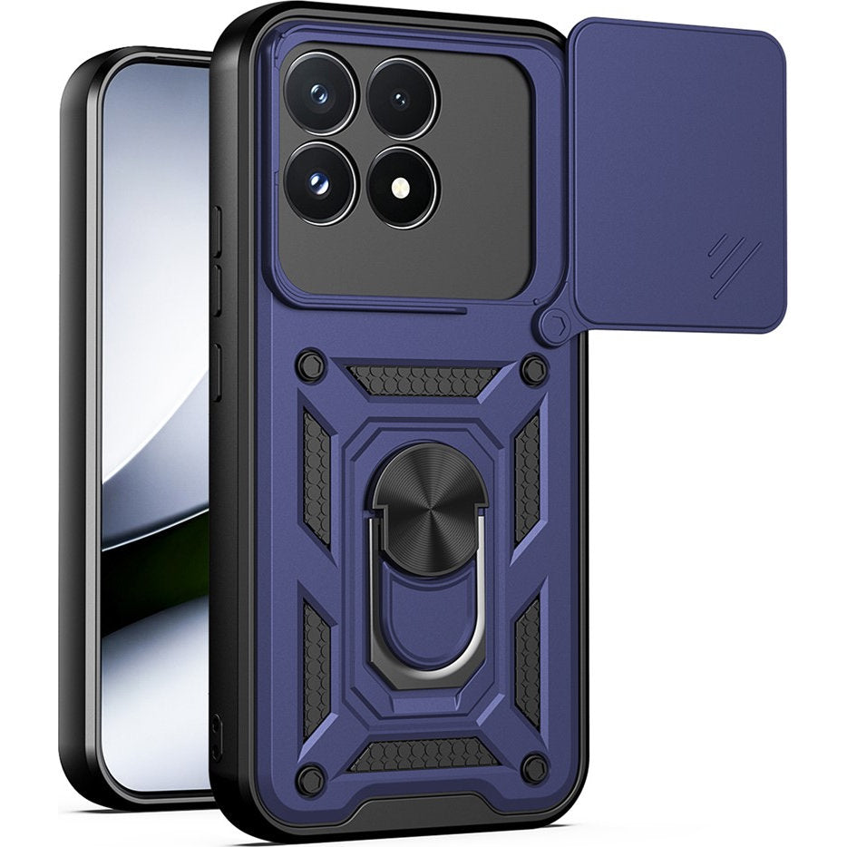 Handyhülle mit Kameraschutz für Xiaomi POCO F9 Pro, Techsuit CamShield Series, Blau (1/2)