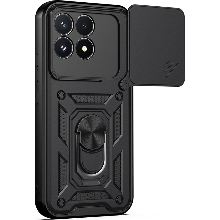 Handyhülle mit Kameraschutz für Xiaomi POCO F9 Pro, Techsuit CamShield Series, Schwarz (2/2)