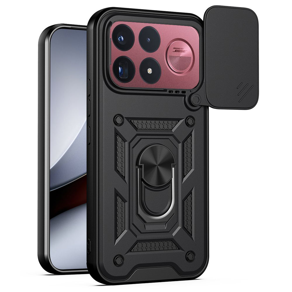 Handyhülle mit Kameraschutz für Xiaomi POCO F9 Ultra, Techsuit CamShield Series, Schwarz (1/2)