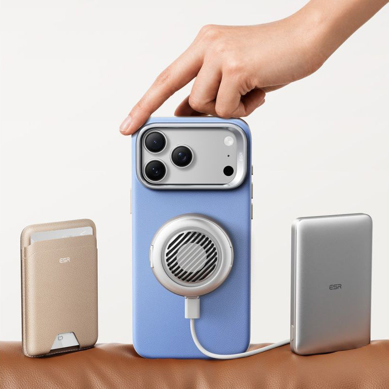 Handyhülle für iPhone 18 Pro / 17 Pro, ESR Atelier Kickstand mit MagSafe, Blau (5/9)
