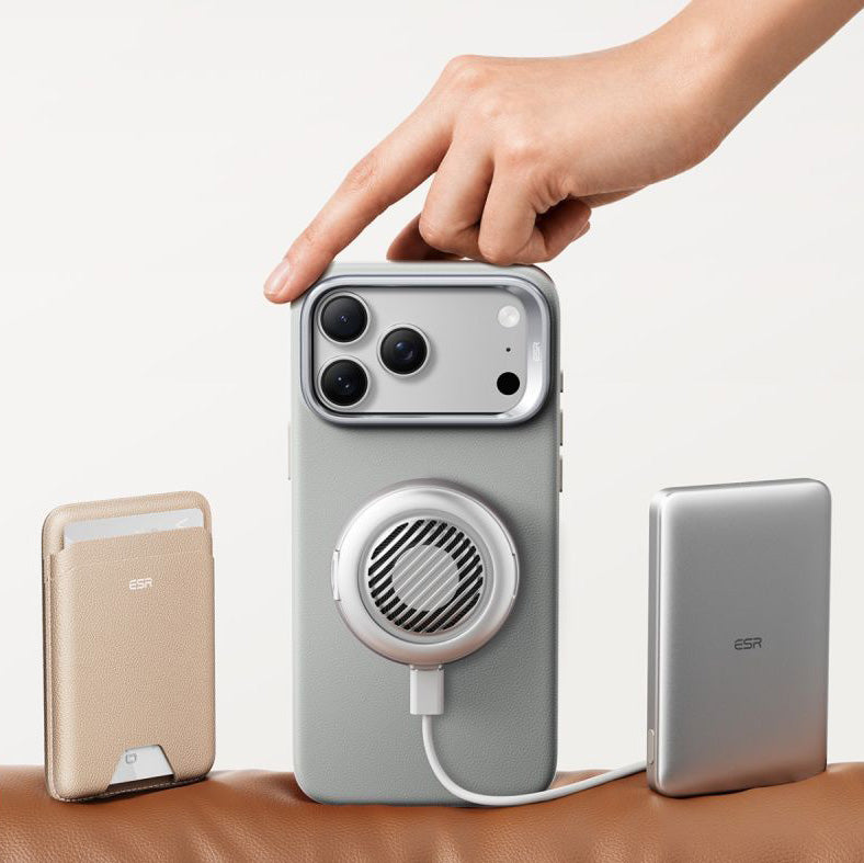 Handyhülle für iPhone 18 Pro / 17 Pro, ESR Atelier Kickstand mit MagSafe, Grau (5/9)