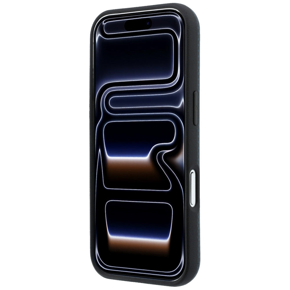 Handyhülle für iPhone 18 Pro / 17 Pro, BMW M Quadrille Kevlar Metal Logo mit MagSafe, Dunkelblau (5/8)