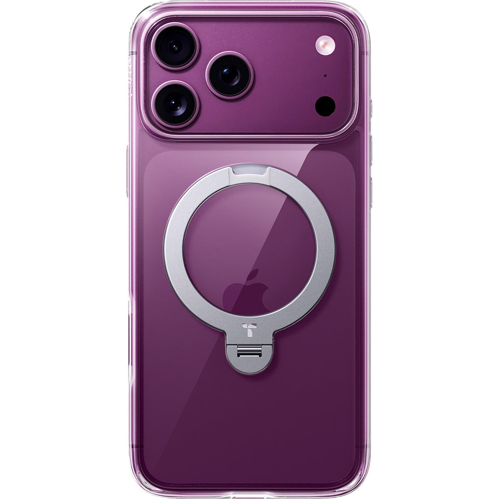 Handyhülle für iPhone 18 Pro / 17 Pro Torras Ostand Q3 Spin, Transparent (5/8)