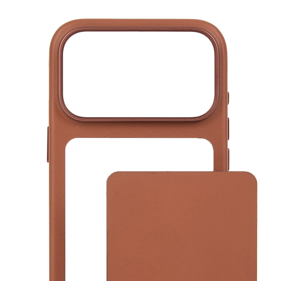 Lederhülle mit modularer Rückseite Troubadour Modular Leather Case für MagSafe für iPhone 18 Pro, Braun (6/9)