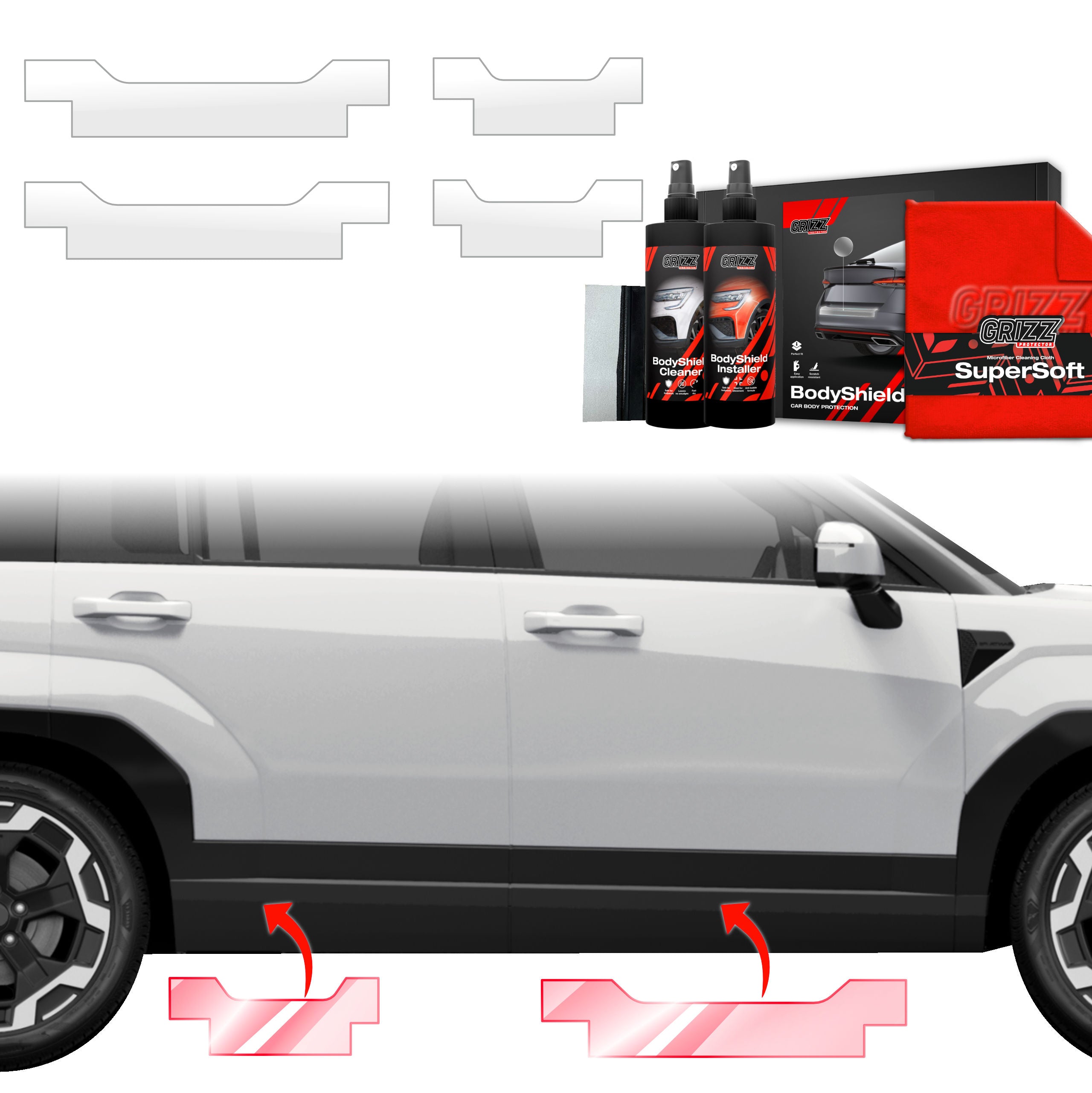 4in1 Schutzfolie Grizz Protector für Schweller - Hyundai Santa Fe (2023-2026)