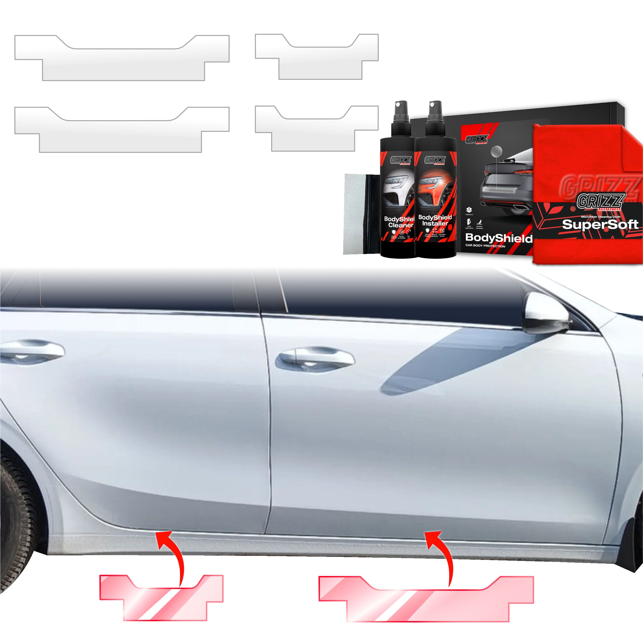 4in1 Schutzfolie Grizz Protector für Schweller - Kia Ceed Hatchback (2021-2025)