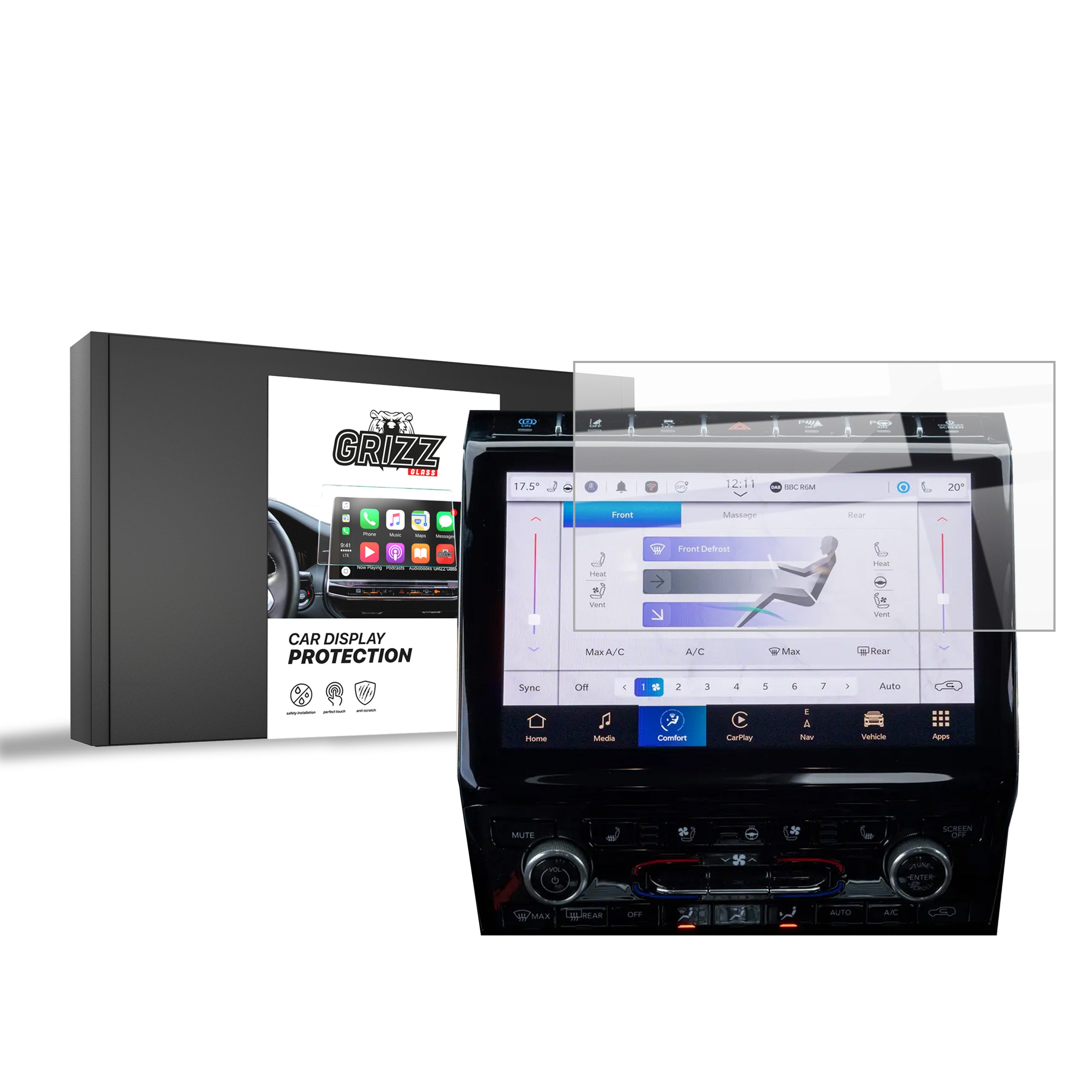 Keramische Autodisplayfolie für Jeep Grand Cherokee (2020-2025), Grizz Protector