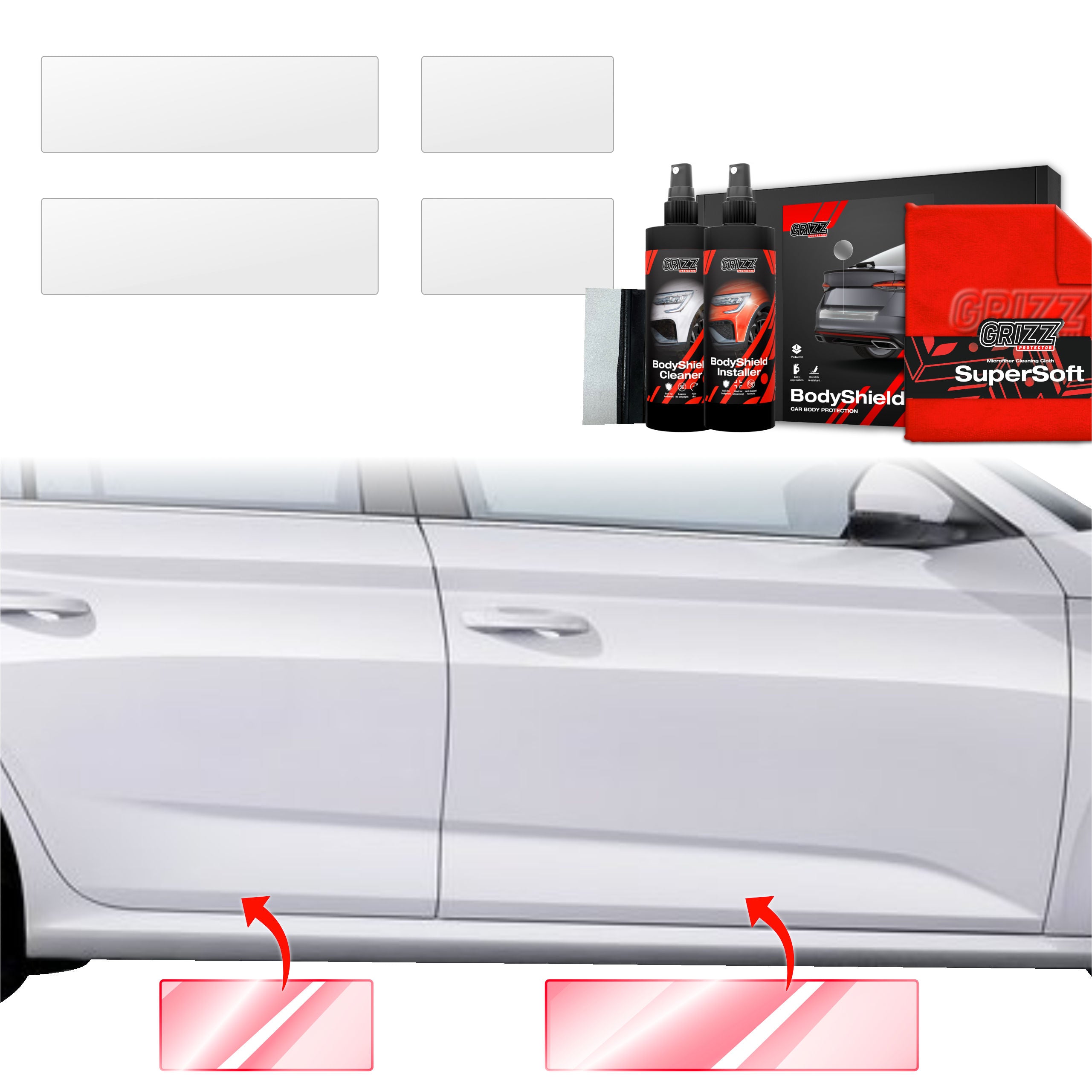 4in1 Schutzfolie Grizz Protector für Schweller - Skoda Kamiq (2019-2025)