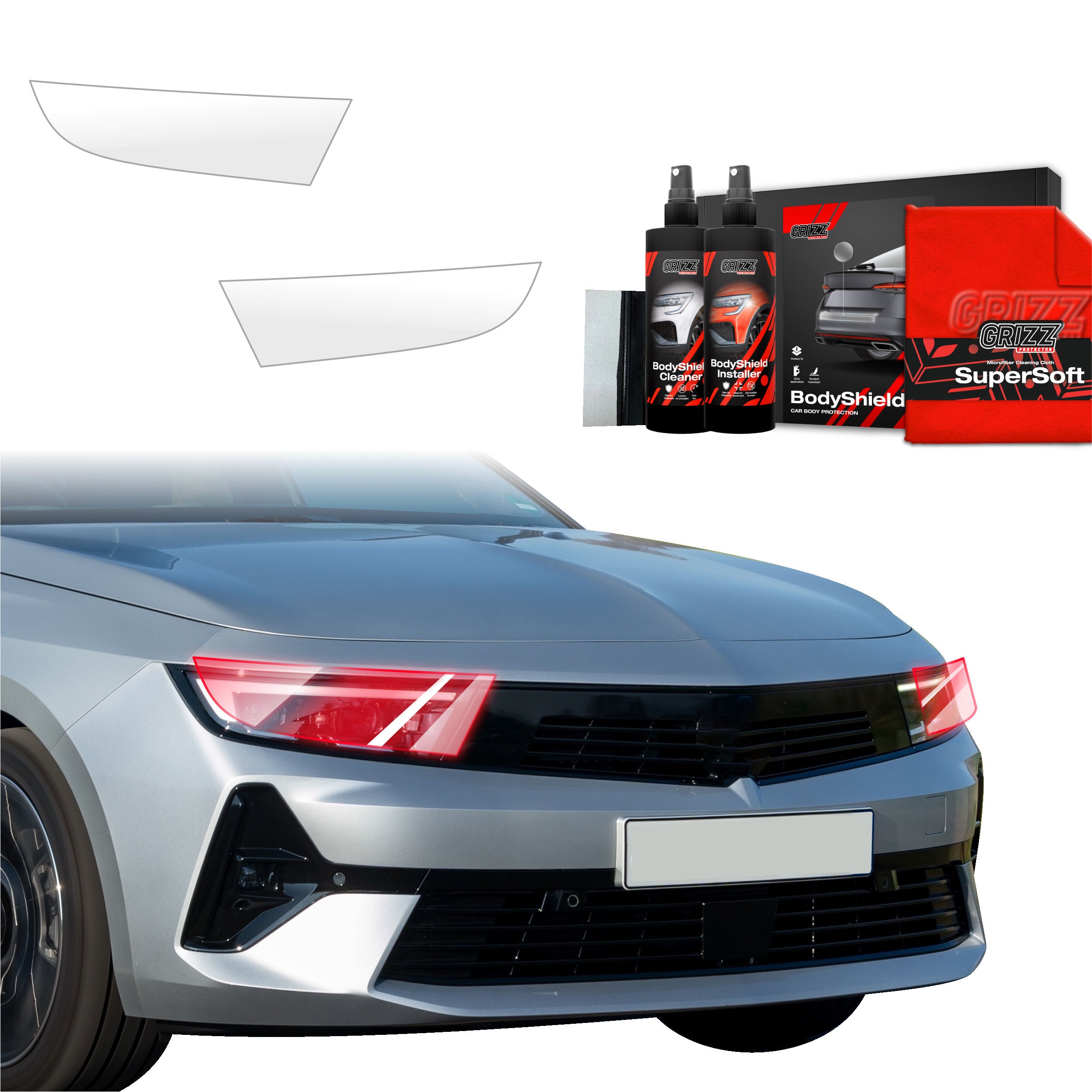 2in1 Schutzfolie Grizz Protector für Scheinwerfer - Opel Astra (2021- 2024)