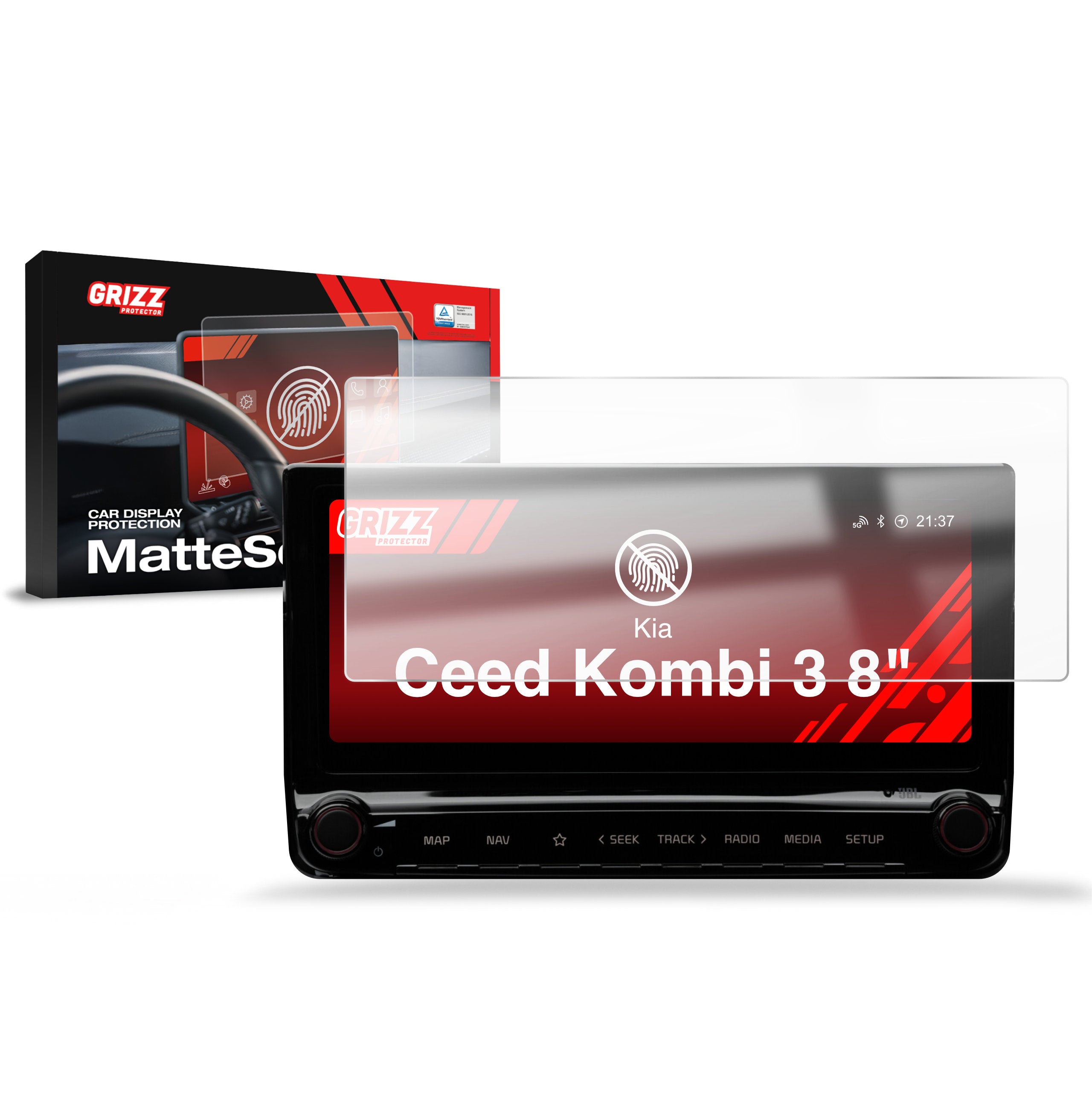 Matte Autodisplayfolie für Kia Ceed Kombi 3 (2024-2025), Grizz Protector