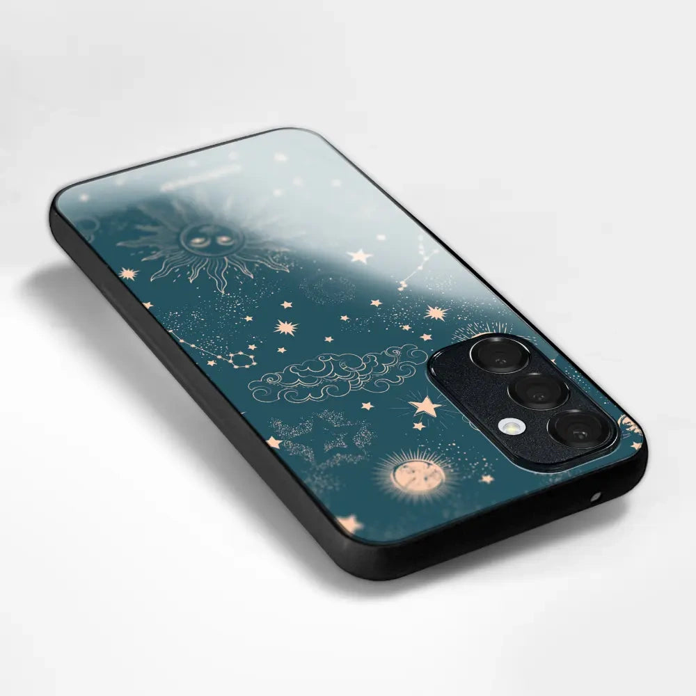 Handyhülle für Oppo Reno16 5G, Mobiwear Glossy Case, Astraler Staub