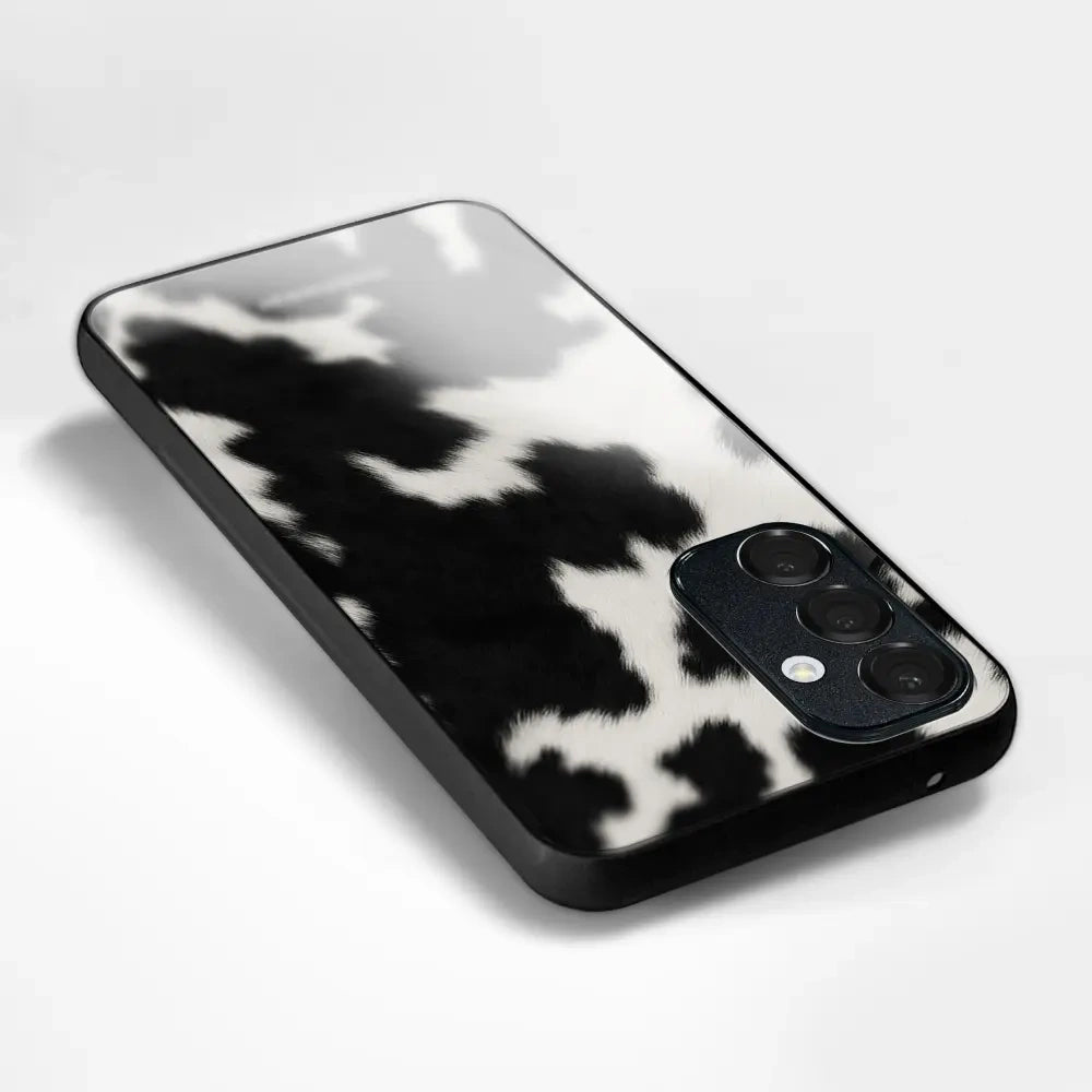 Handyhülle für Oppo Reno16 Pro 5G, Mobiwear Glossy Case, Kuhfell-Optik