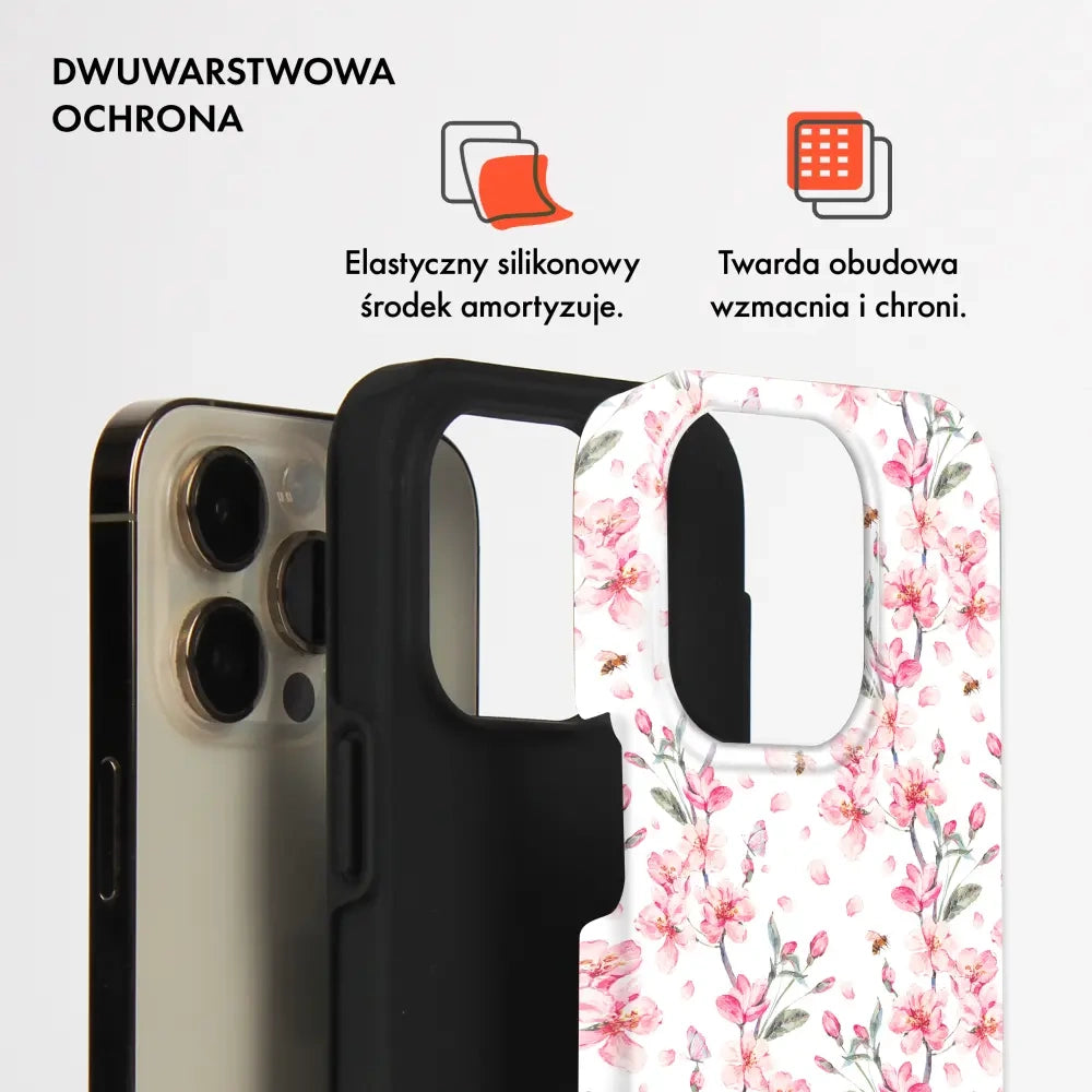 Handyhülle für Galaxy A27 5G, Mobiwear Elite Pro, Japanischer Blumenstrauß