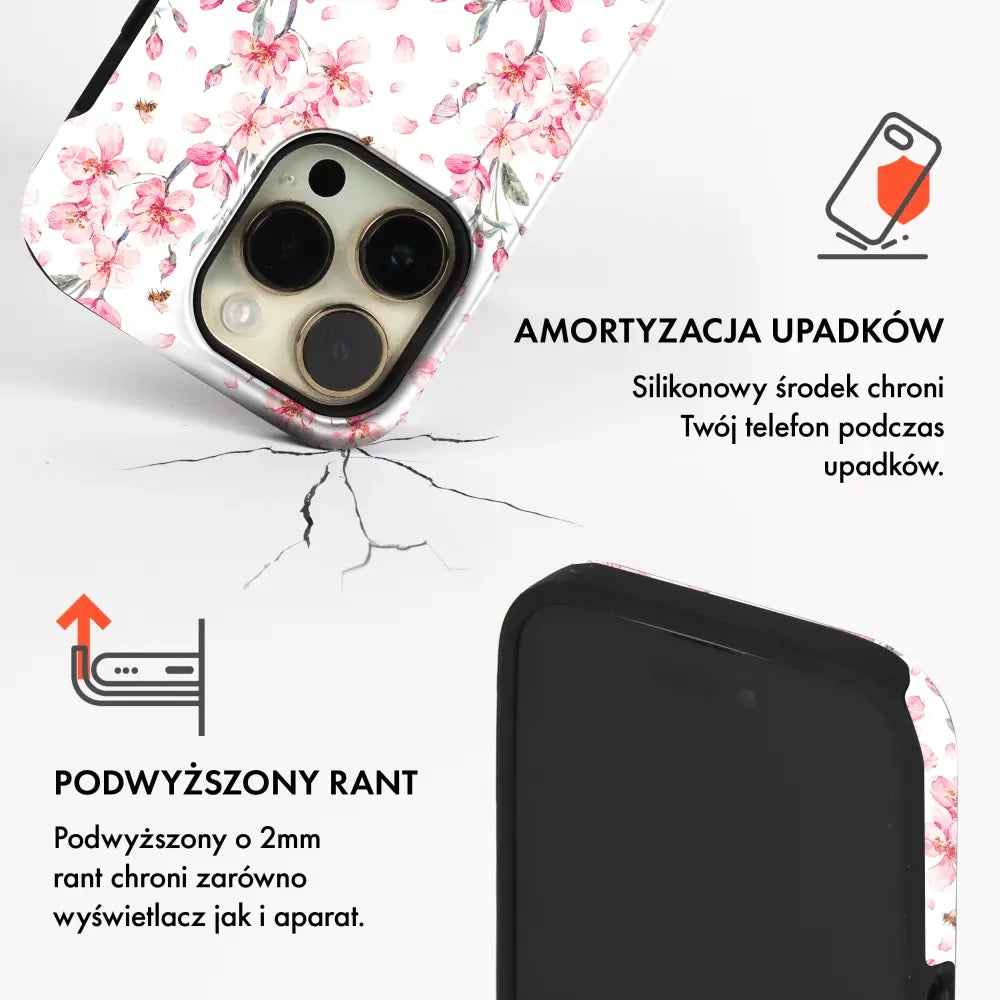 Handyhülle für Galaxy A27 5G, Mobiwear Elite Pro, Japanischer Blumenstrauß