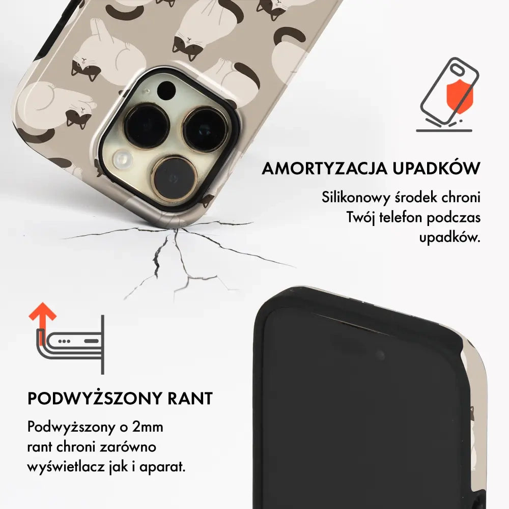 Handyhülle für Galaxy A27 5G, Mobiwear Elite Pro, Kaffe Miau