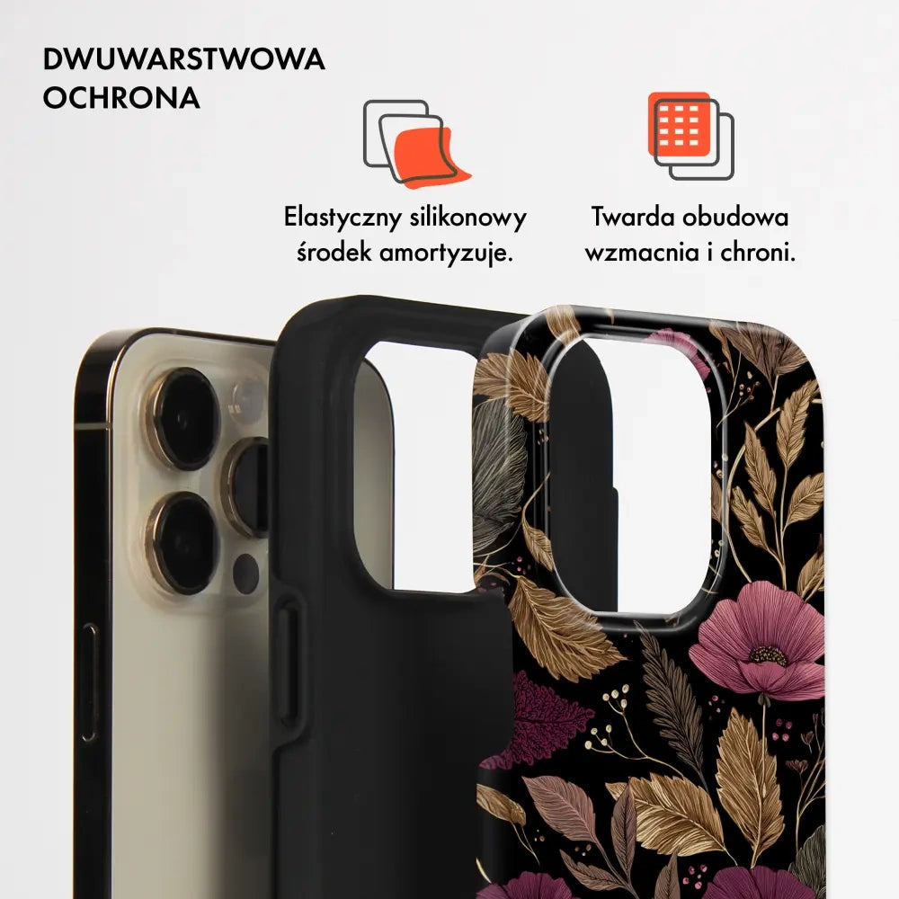 Handyhülle für Galaxy A27 5G, Mobiwear Elite Pro, Glamour-Herbst