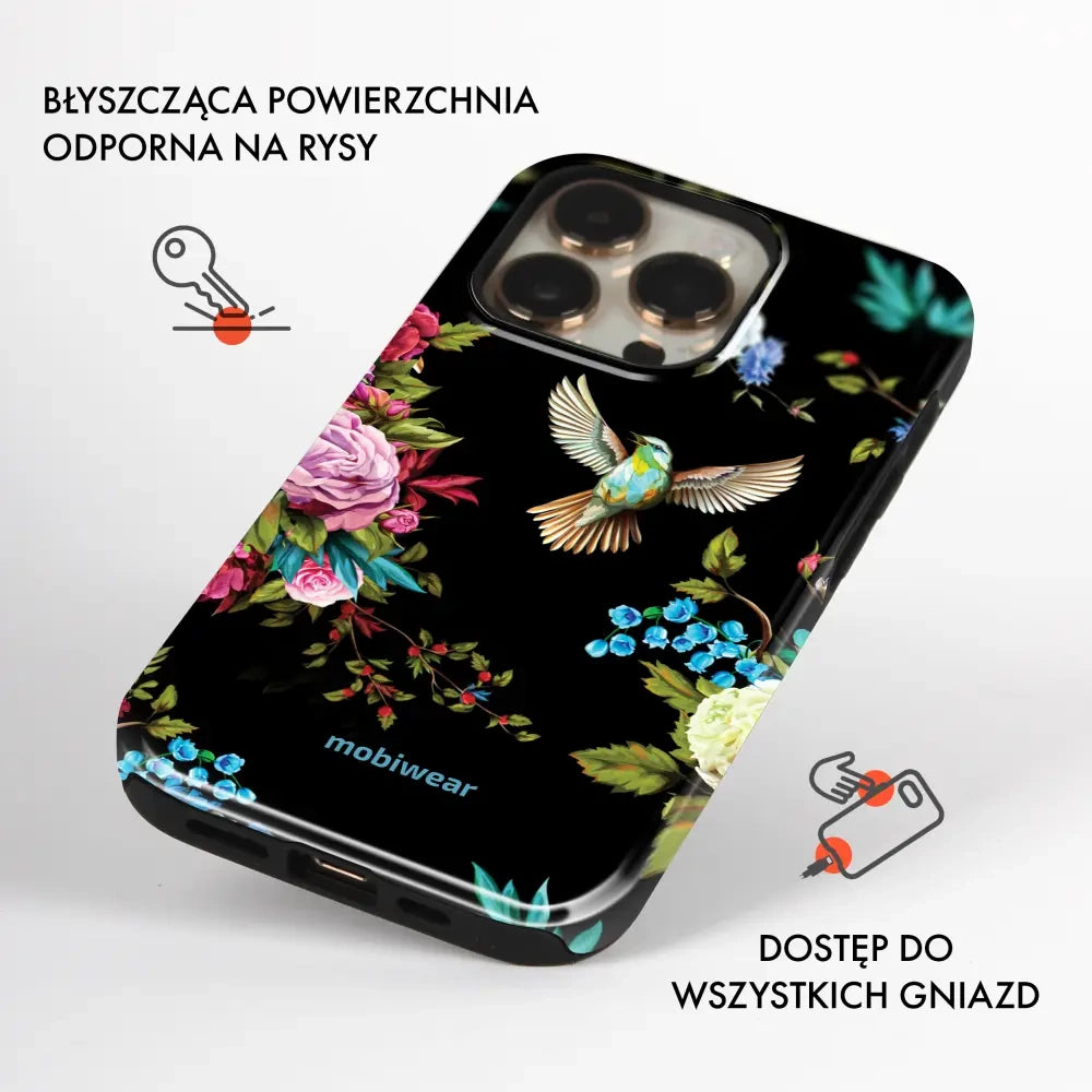 Handyhülle für Galaxy A27 5G, Mobiwear Elite Pro, Nachtkolibri