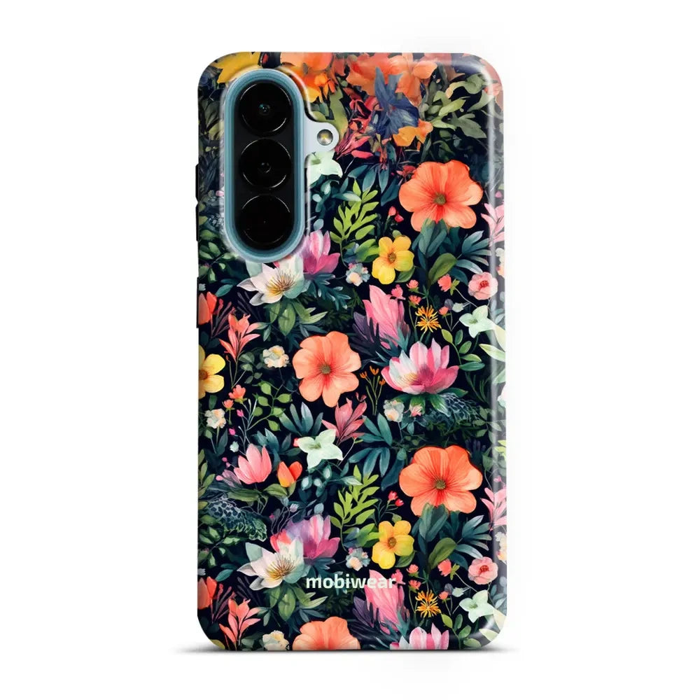 Handyhülle für Galaxy A27 5G, Mobiwear Elite Pro, Bunt-Blumig