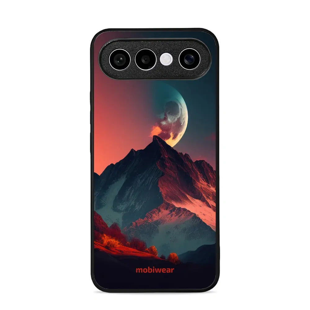Handyhülle für Vivo X300 FE, Mobiwear Glossy Case, Gebirgsdämmerung