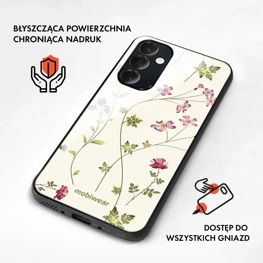 Handyhülle für Vivo X300 FE, Mobiwear Glossy Case, Idyllische Blüte