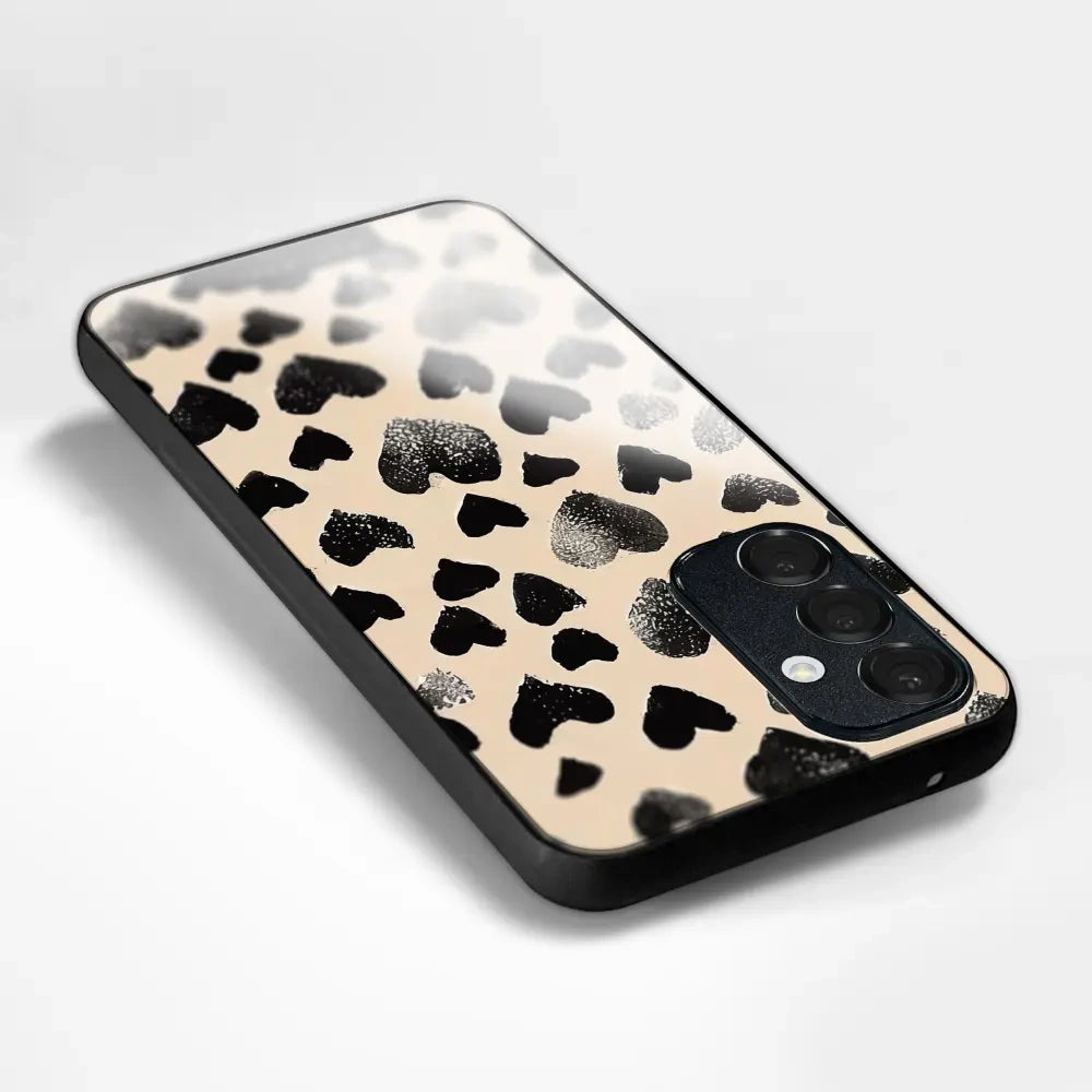 Handyhülle für Vivo X300 FE, Mobiwear Glossy Case, Beige Liebe
