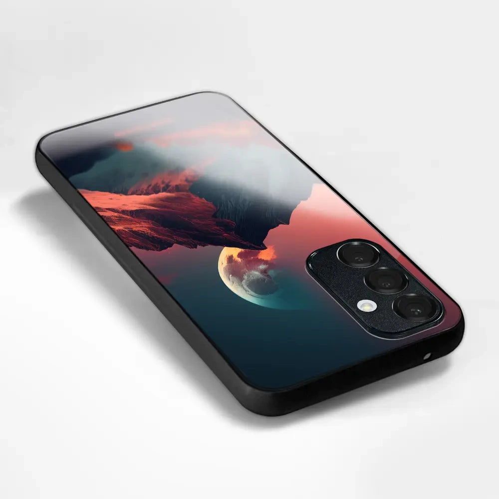 Handyhülle für Xiaomi 17T, Mobiwear Glossy Case, Gebirgsdämmerung