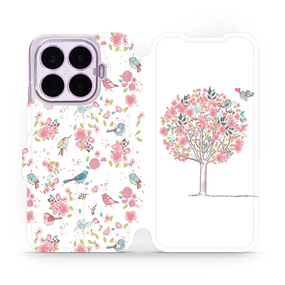 Handyhülle mit klappe für Xiaomi 17T, Mobiwear Book, Rosa Hain