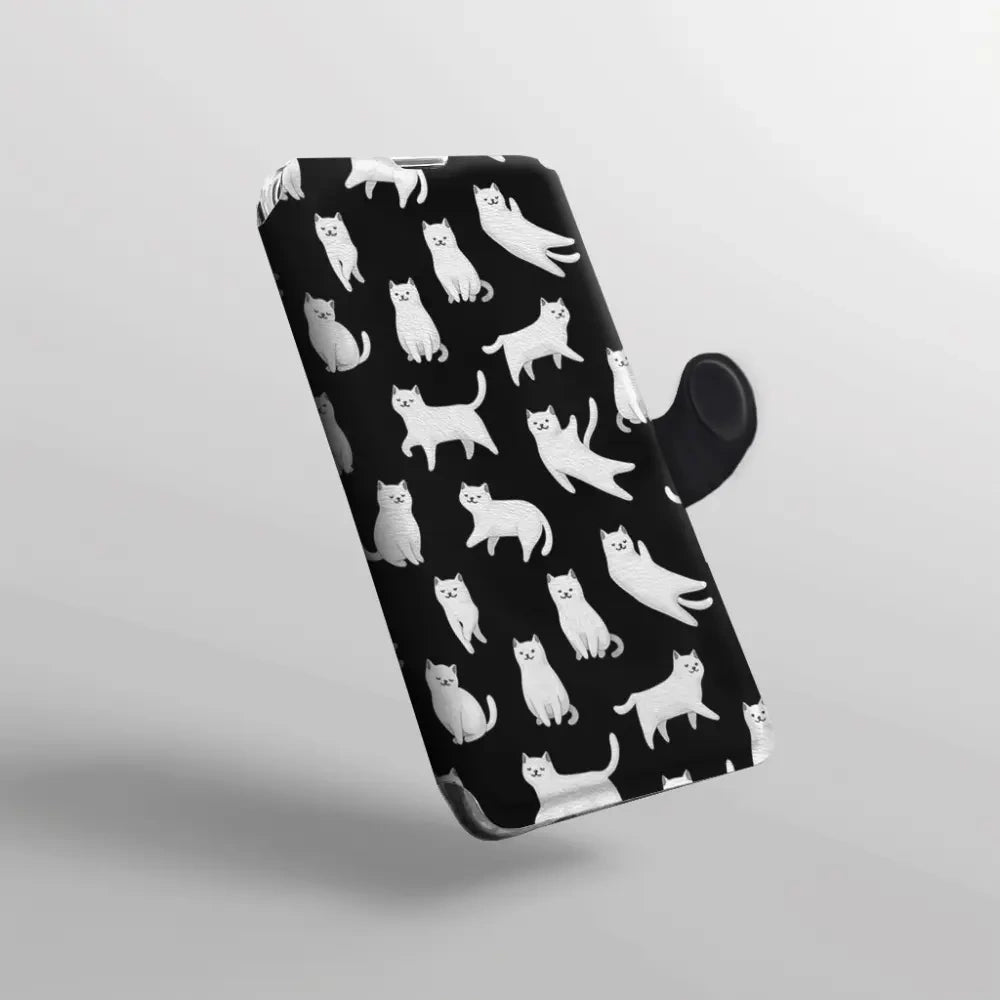 Handyhülle mit klappe für Xiaomi 17T, Mobiwear Book, Luna-Kätzchen
