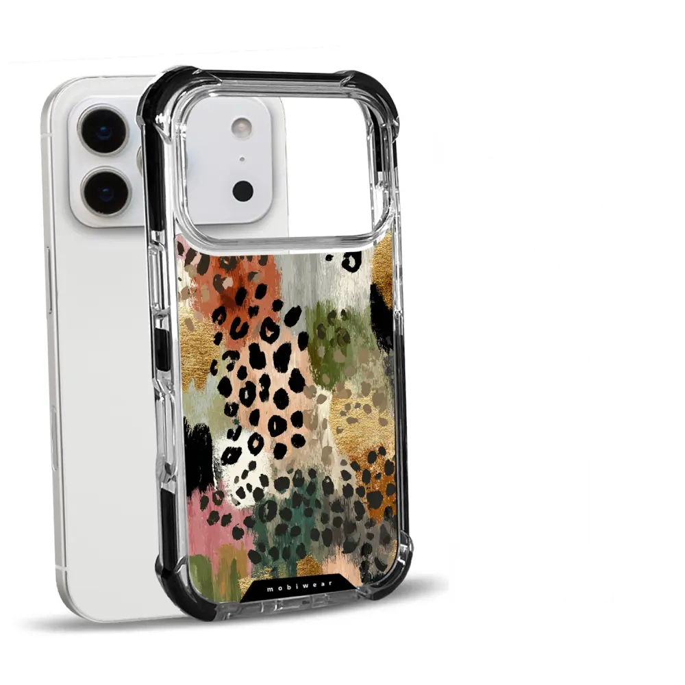 Handyhülle für iPhone 18 Pro mit MagSafe, Mobiwear Elite Bumper, Malerische Tupfen