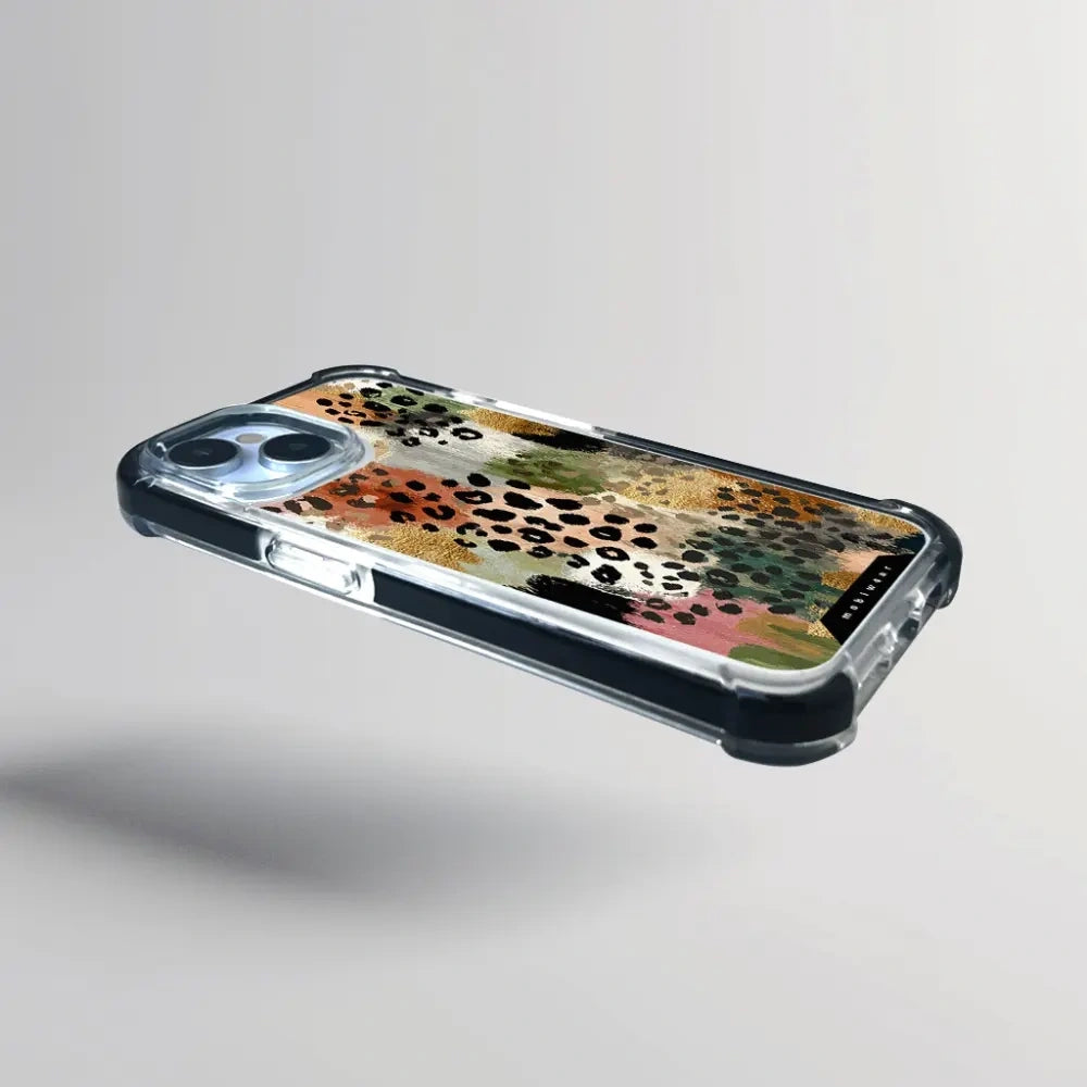 Handyhülle für iPhone 18 Pro Max mit MagSafe, Mobiwear Elite Bumper, Malerische Tupfen