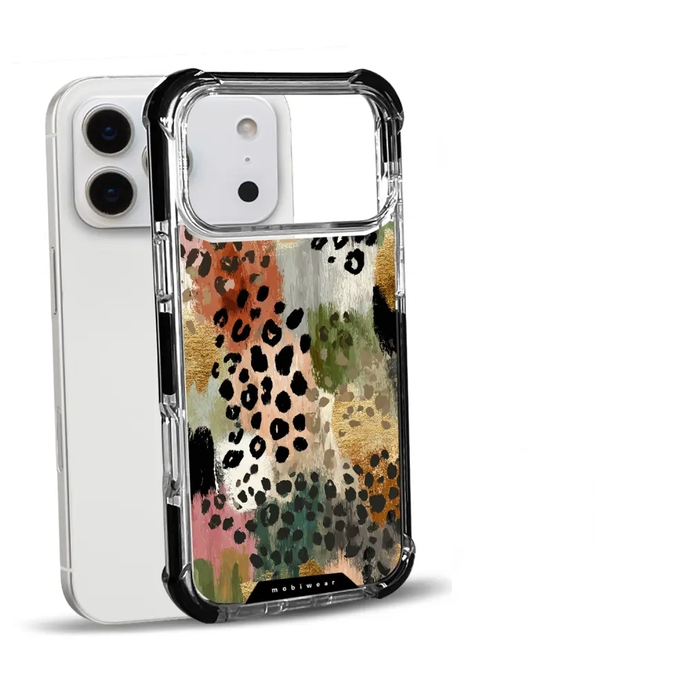 Handyhülle für iPhone 18 Pro Max mit MagSafe, Mobiwear Elite Bumper, Malerische Tupfen