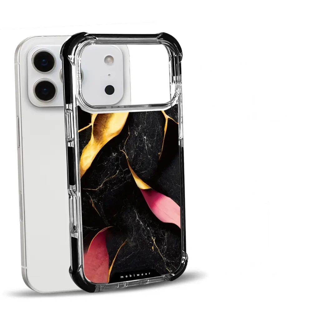 Handyhülle für iPhone 18 Pro Max mit MagSafe, Mobiwear Elite Bumper, Vergoldetes Erz