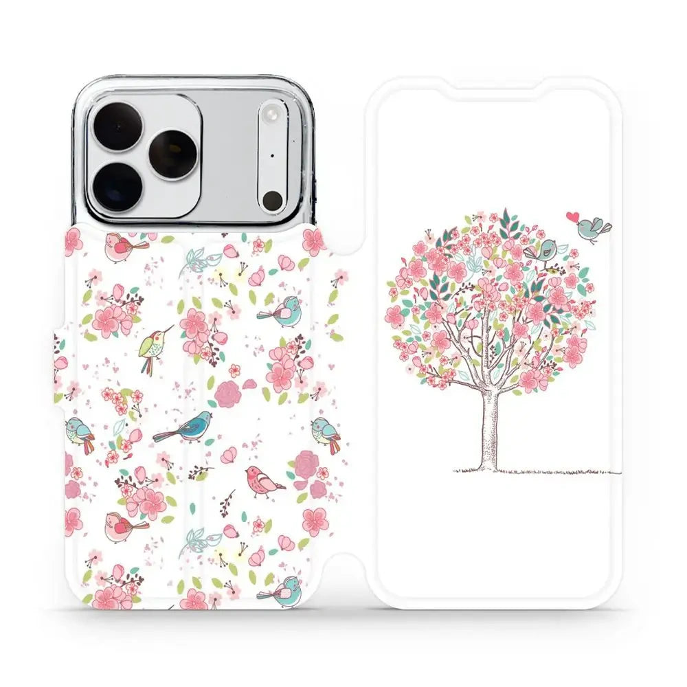 Handyhülle mit klappe für iPhone 18 Pro Max, Mobiwear Book, Rosa Hain
