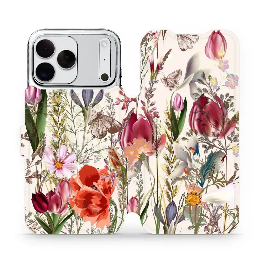 Handyhülle mit klappe für iPhone 18 Pro Max, Mobiwear Book, Blumenstrauß