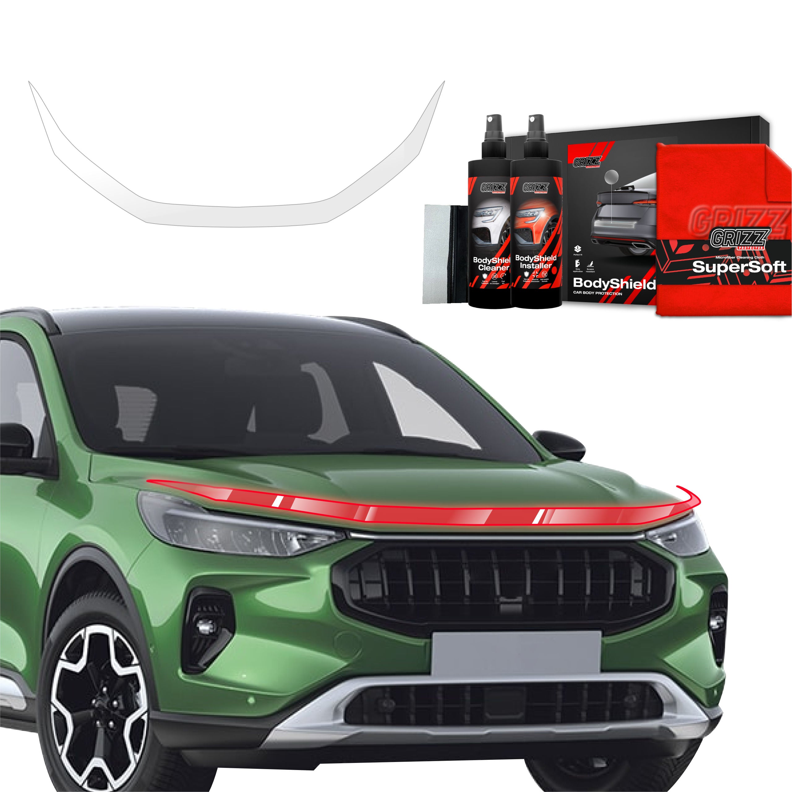 Schutzfolie Grizz Protector für Motorhaube - Ford Kuga Active Facelift (2024-2025)