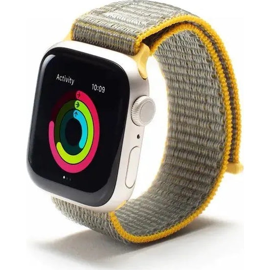 Armband für Apple Watch 38/40/41/42 mm, Zagg Gear4 Sport Watch Band, Gelb (1/2)