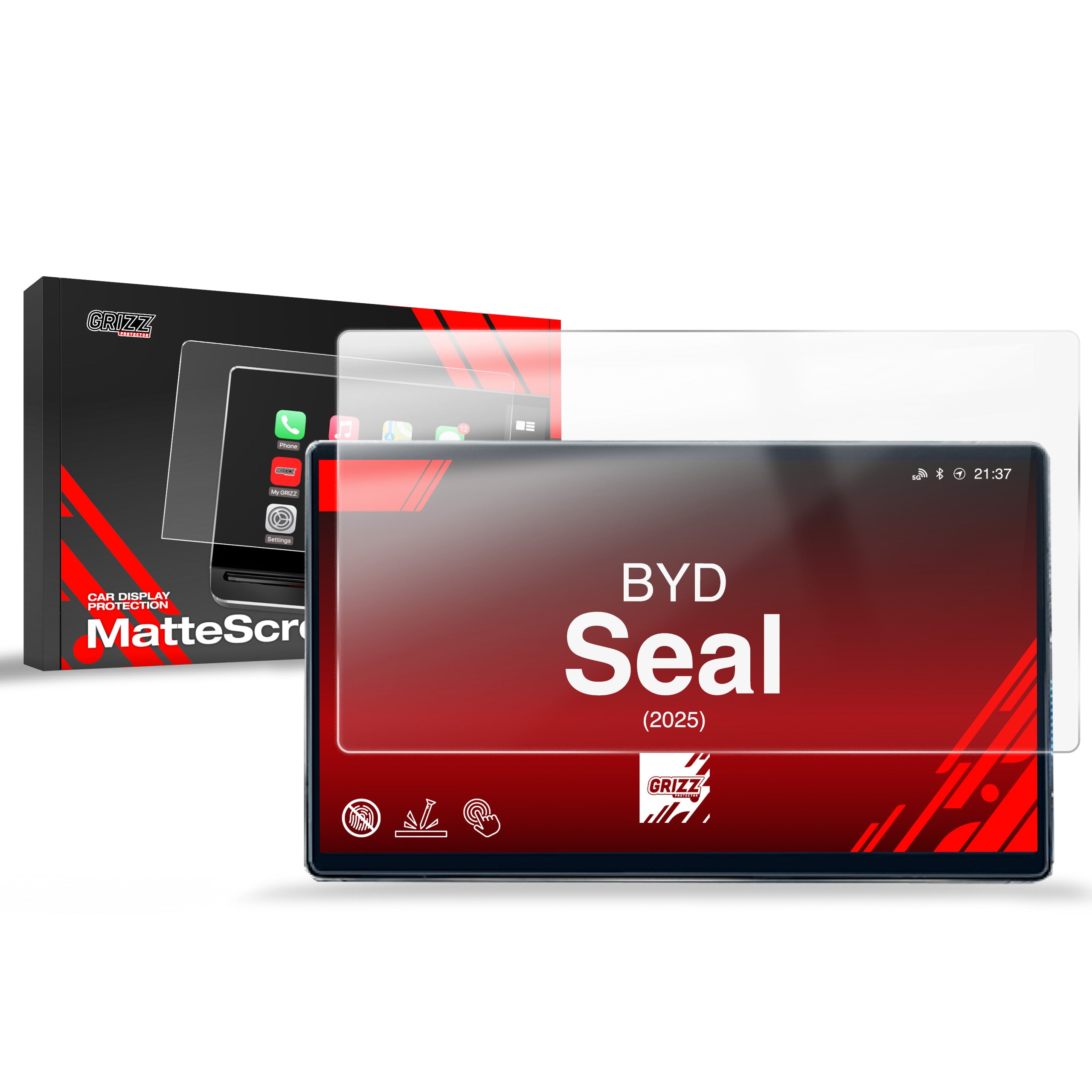 Matte Autodisplayfolie für BYD Seal (2025-2026), Grizz Protector