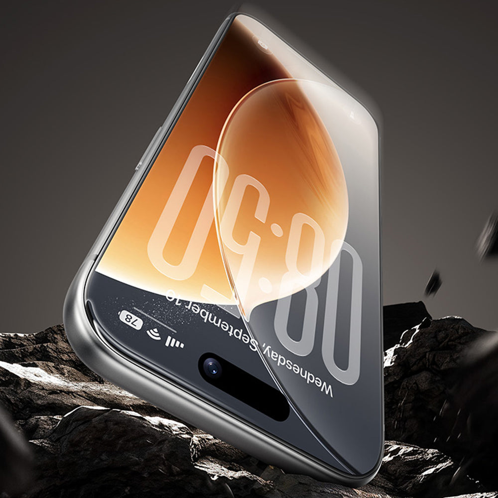 Panzerglas für iPhone 18 Pro Max, Benks OmniWarrior Anti-Drop Eye-Friendly, Schwarz (5/12)