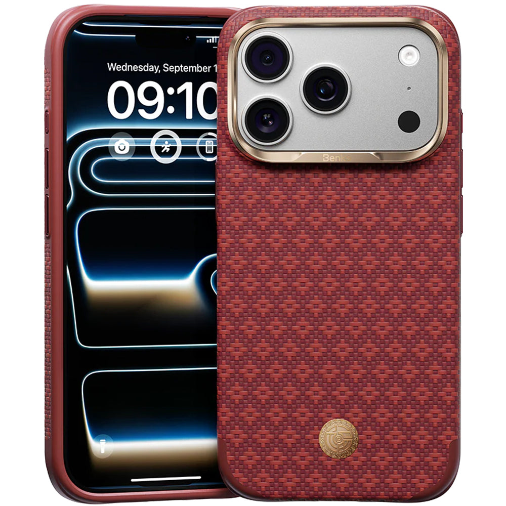 Aramid-Hülle für iPhone 18 Pro, Benks ArmorGrid Edge X9 Air Kevlar MagSafe, Rot (1/16)