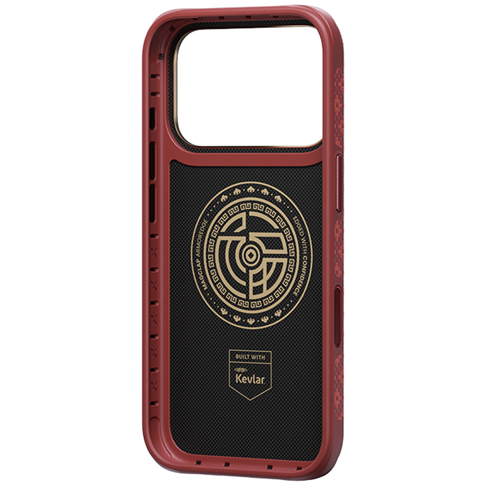 Aramid-Hülle für iPhone 18 Pro Max, Benks ArmorGrid Edge X9 Air Kevlar MagSafe, Rot (15/16)