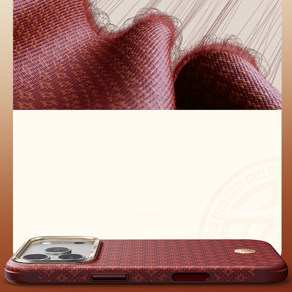 Aramid-Hülle für iPhone 18 Pro Max, Benks ArmorGrid Edge X9 Air Kevlar MagSafe, Rot (5/16)